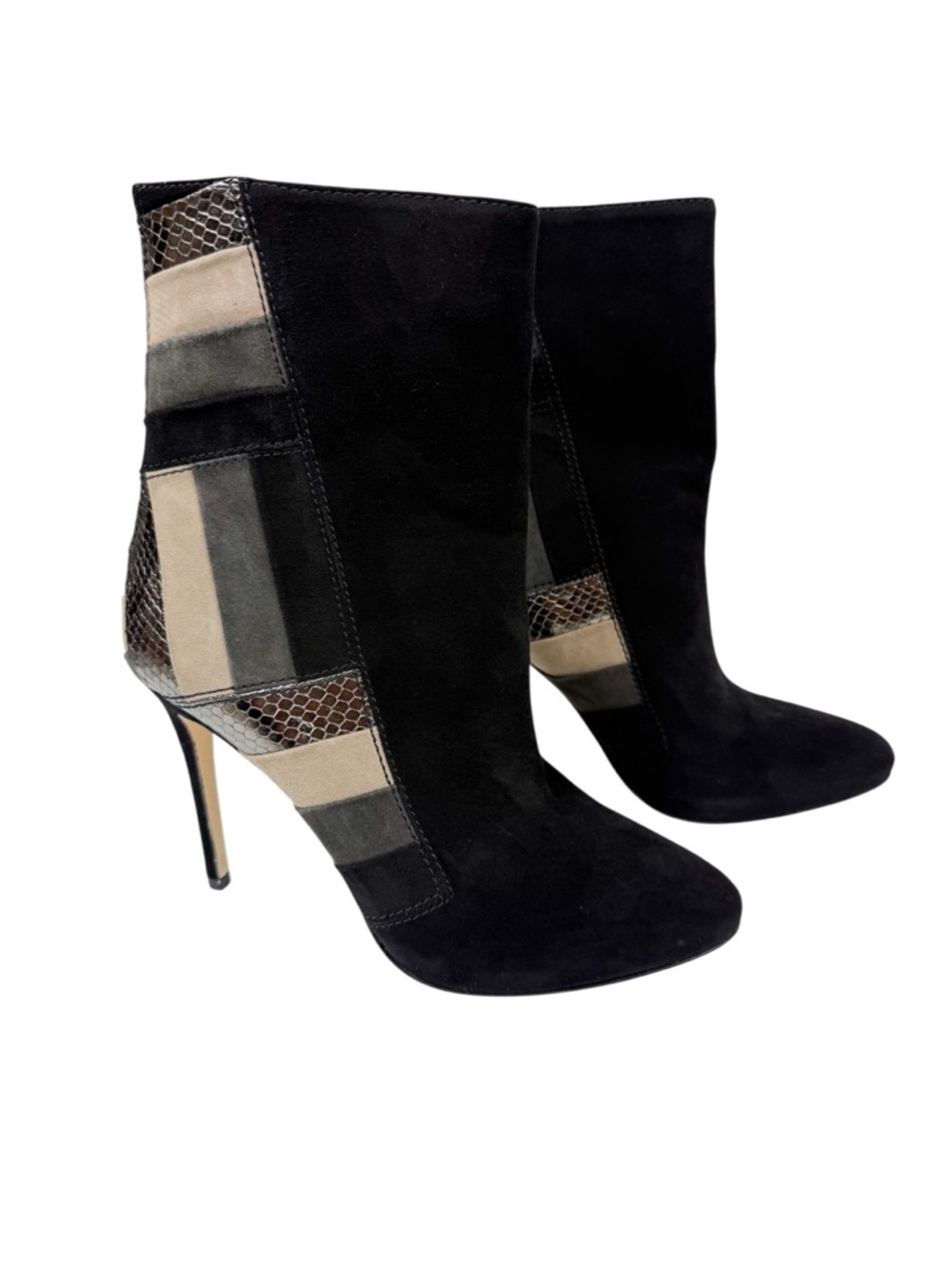 Michael Michael Kors Rosamond Suede Patchwork‎ Stiletto Booties Boots Size 9